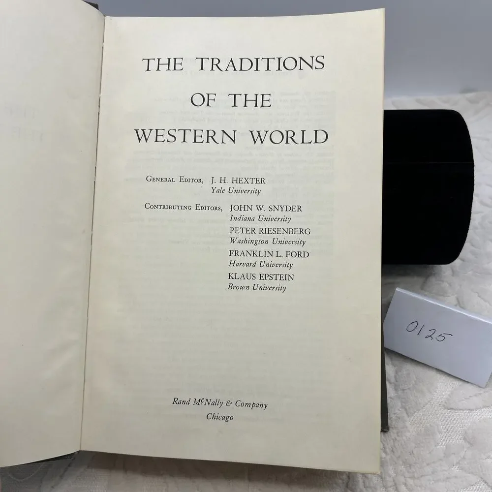 The Traditions Of The Western World By J.H. Hexter 1967 HC